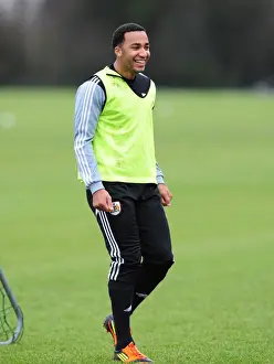 Training 10-1-12 Prints: Bristol City's Nicky Maynard Cross-Trains with Rugby Team at Memorial Stadium