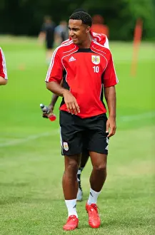 Bristol City's Nicky Maynard Gears Up for Championship Season during Pre-Season Training