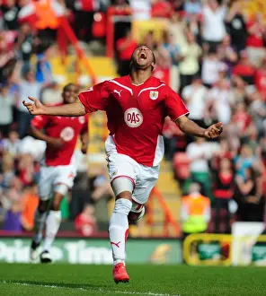 Bristol City V Derby County Prints: Bristol City's Nicky Maynard Reaches Twenty Goals: Championship Clash vs