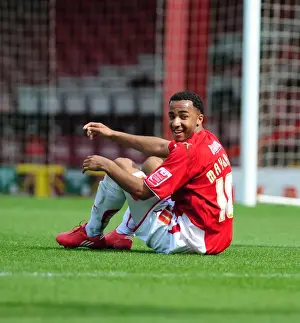 Bristol City V Derby County Prints: Bristol City's Nicky Maynard Scores Dramatic Winner Against Derby County in Championship Match