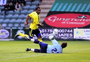 Bristol Citys Nicky Maynard scores his second goal of the night
