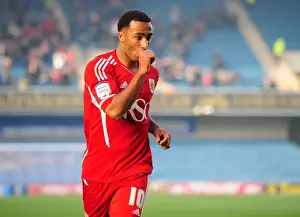 Bristol City's Nicky Maynard Scores Stunner: Millwall vs. Bristol City, Championship 2011-12 - Opening Goal Celebration (Editorial Use Only)