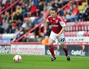 Bristol City's Nicky Shorey in Action Against Colchester United, Sky Bet League One, September 2013