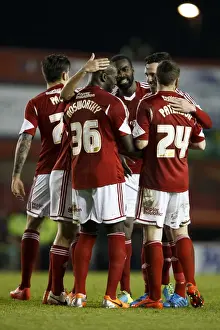 Gate Prints: Bristol City's Nyron Nosworthy Scores the Decisive Goal: 2-0 Lead at Ashton Gate