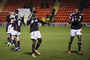Leyton Prints: Bristol City's Osborne and Emmanuel-Thomas Celebrate 1-3 Victory Over Leyton Orient