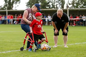 Bristol City's Oscar Pycroft Dribbles in Pre-Season Community Match