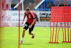 Training Prints: Bristol City's Paul Anderson in Action during Pre-Season Training (July 2012)