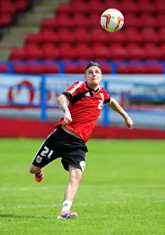 Training Prints: Bristol City's Paul Anderson in Action during Pre-Season Training (July 2012)