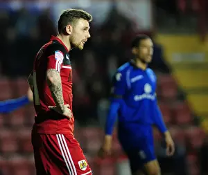 Bristol City V Birmingham City Prints: Bristol City's Paul Anderson in Despair as Team Gets Relegated (160413)