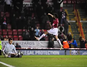 Bristol City V Barnsley Prints: Bristol City's Paul Hartley Celebrates Goal Against Barnsley in Championship Match
