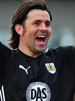 Blackpool V Bristol City Prints: Bristol City's Paul Hartley Celebrates Goal Against Blackpool (02-05-2010)