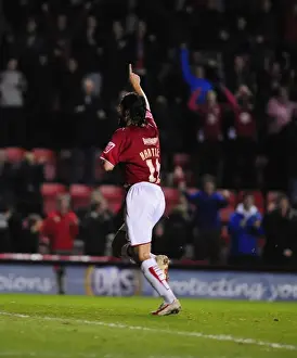 Bristol City V Barnsley Prints: Bristol City's Paul Hartley Goal Celebration vs Barnsley (Championship, 23/03/2010)