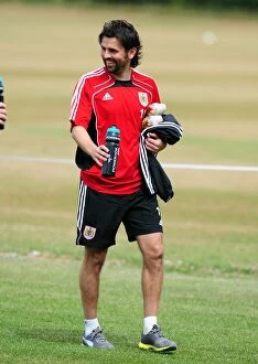 Images Dated 1st July 2010: Bristol City's Paul Hartley: Unyielding Determination in Championship Pre-Season Training