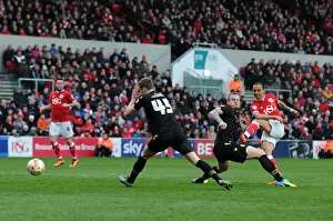 Bristol City V Bolton Wanderers Prints: Bristol City's Peter Odemwingie Scores Third Goal Against Bolton Wanderers in 2016 Championship Match
