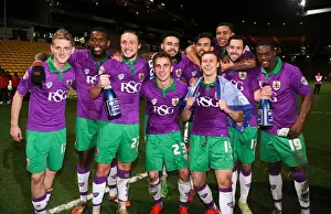 Promotion Prints: Bristol City's Promotion Celebration: Triumph at Bradford City's Valley Parade