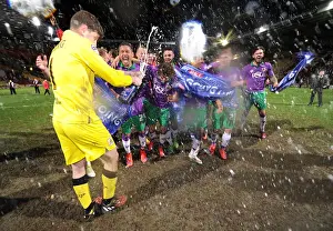 Bristol City's Promotion Party: Frank Fielding Celebrates with Champagne after 0-6 Win over Bradford City