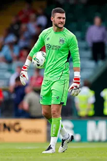 League Two Prints: Bristol City's Richard O'Donnell Observes Pre-Season Match at Huish Park