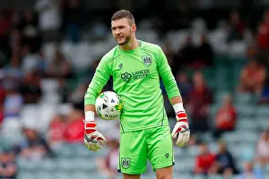 League Two Prints: Bristol City's Richard O'Donnell Watches Pre-Season Match at Huish Park