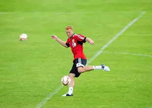 Training Prints: Bristol City's Ryan Taylor in Action during Pre-Season Training (July 2012)