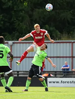 Framed Print : Bristol City's Ryan Taylor Charges Towards Forest Green Rovers Goal: Preseason Clash 2013
