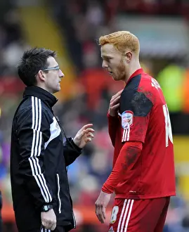 Bristol City's Ryan Taylor Receives Treatment during Championship Clash at Ashton Gate Stadium (January 2013)