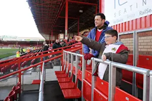 Bristol City V Tranmere Rovers Prints: Bristol City's Safe Standing Rail Seats at Ashton Gate Stadium