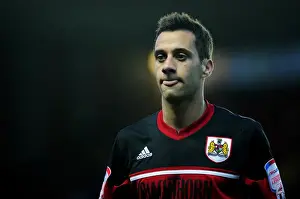 Framed Print : Bristol City's Sam Baldock in Action Against Birmingham City at Ashton Gate (2013) Framed Print : Bristol City's Sam Baldock in Action Against Birmingham City at Ashton Gate (2013)