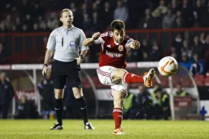 Gate Prints: Bristol City's Sam Baldock in Action against Port Vale, Sky Bet League One, 2014
