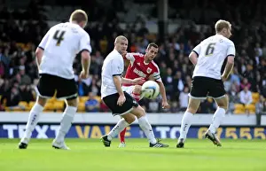 Port Vale V Bristol City Prints: Bristol City's Sam Baldock Aims for Glory: Port Vale vs