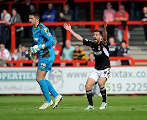 Stevenage V Bristol City Prints: Bristol City's Sam Baldock Appeals for Handball in Stevenage Match, 2014