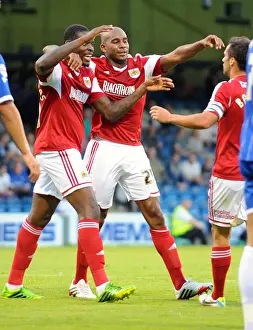 Gillingham V Bristol City Prints: Bristol City's Sam Baldock Celebrates Goal Against Gillingham in Capital One Cup First Round