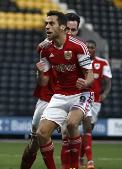 Bristol City's Sam Baldock Celebrates Goal Against Notts County (December 2013)