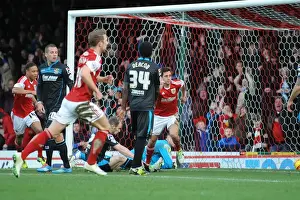 Bristol City's Sam Baldock Celebrates Goal Against Stevenage in Sky Bet League One (December 2013)