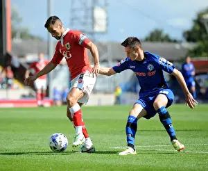 Bristol City's Sam Baldock Celebrates at Rochdale's Expense, August 2014
