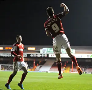 Bristol City V Port Vale Prints: Bristol City's Sam Baldock Doubles the Lead Against Swindon Town in Sky Bet League One