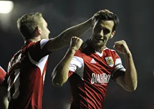Bristol City V Leyton Orient Prints: Bristol City's Sam Baldock Euphorically Celebrates Goal Against Leyton Orient (November 2013)