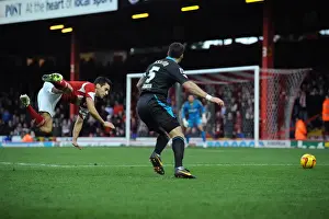 Bristol City's Sam Baldock Fouled in Sky Bet League One Clash Against Stevenage