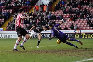 Sheffield United V Bristol City Prints: Bristol City's Sam Baldock Goes for Glory: A Thrilling Moment from Sheffield United vs
