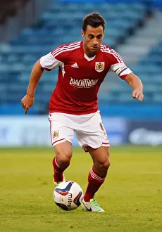 Bristol City's Sam Baldock at Priestfield Stadium during Gillingham vs. Bristol City, Capital One Cup First Round