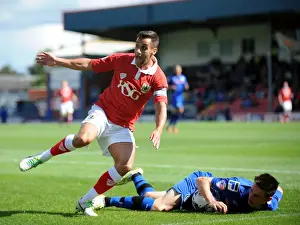 Rochdale V Bristol City Prints: Bristol City's Sam Baldock Protests to Referee during Rochdale vs