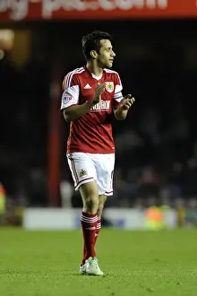 Bristol City V Crawley Town Prints: Bristol City's Sam Baldock Rallies Team During Bristol City v Crawley Town Match