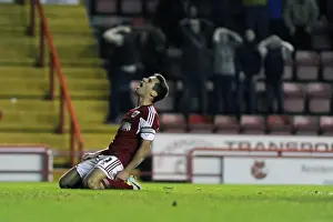 Bristol City V Walsall Prints: Bristol City's Sam Baldock Reacts to Narrowly Missed Goal vs. Walsall (December 2013)