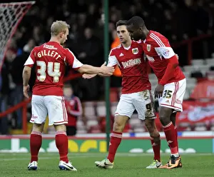 Bristol City's Sam Baldock Scores the Decisive Goal Against Stevenage (December 2013)
