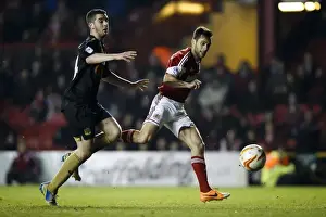 Gate Prints: Bristol City's Sam Baldock Scores Fifth Goal Against Port Vale in Sky Bet League One Match