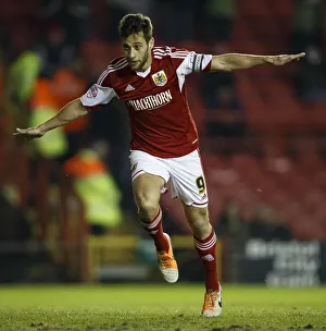 Gate Prints: Bristol City's Sam Baldock Scores Third Goal vs. Port Vale: 3-0 Lead