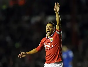 Bristol City V Leyton Orient Prints: Bristol City's Sam Baldock Scores the Opener Against Leyton Orient at Ashton Gate (2014)
