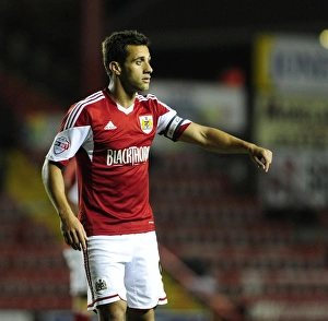 Framed Print : Bristol City's Sam Baldock Scores Against Shrewsbury Town, September 17, 2013 Framed Print : Bristol City's Sam Baldock Scores Against Shrewsbury Town, September 17, 2013