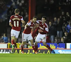 Bristol City V Port Vale Prints: Bristol City's Sam Baldock Scores the Thrilling Winning Goal Against Swindon Town in Sky Bet League One