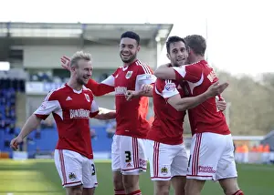Bristol City's Sam Baldock Scores the Winning Goal Against Colchester United