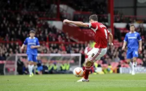 Bristol City V Gillingham Prints: Bristol City's Sam Baldock Scores the Winning Goal Against Gillingham in Sky Bet League One (01/03/2014)